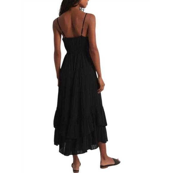 NEW Z SUPPLY rose maxi dress in black - Picture 3 of 3